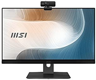 MSI Modern AM241P All-in-One-Desktop-PC (i3-1115G4, Intel Pentium Gold 7505, Windows 10 Pro), Schwarz