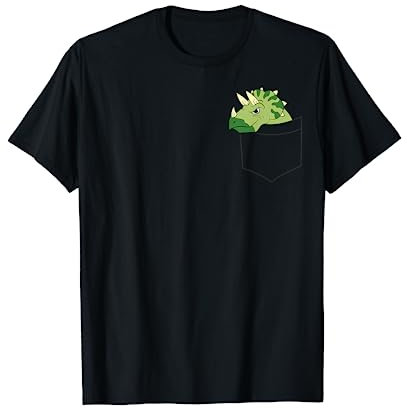 Triceratops Dinosaurier In Der Tasche Triceratops T-Shirt