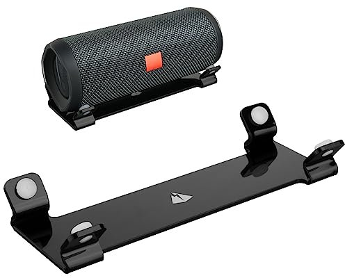 Desktop Stand for JBL Flip 4/FLip 5/Flip 6, TXEsign Acrylic Speaker Stand Holder Desk Display Stand Table Stand Holder for Cylindrical Speakers(Black)