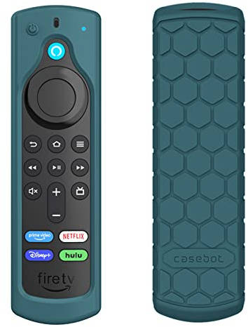 CASEBOT Fernbedienung Hülle für Alexa-Sprachfernbedienung (2. Gen.&3. Gen.) | Stoßfeste Silikon Fernbedienungshülle für Fire TV Stick HD/4K Select/4K Plus (2. Gen.)/Fire TV Stick (3. Gen.)/Lite