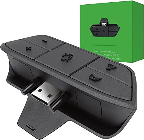 AOLION Xbox One Controller Headset Adapter - Stereo Headset Adapter for Xbox One/One S/X/Elite 1/Elite2/Series S/X Controller - Game Sound & Voice Chat