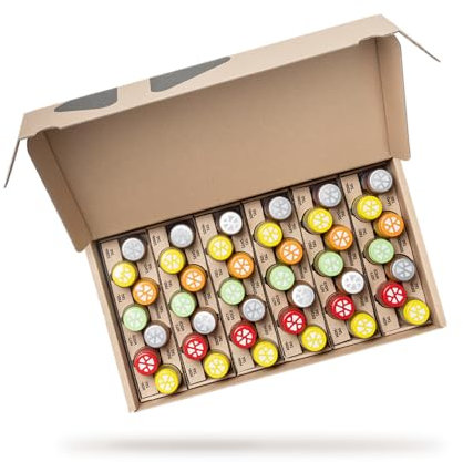 Kloster Kitchen Alternativa al succo biologico | 6 settimane di trattamento allo zenzero | 6 varietà | 42 x 30 ml con veri pezzi di zenzero I frullati allo zenzero vegano I dolce e affilato senza