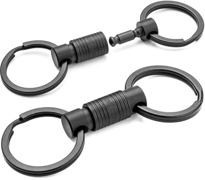FEGVE Titanium Quick Release Keychain, Detachable Pull Apart Key Chain