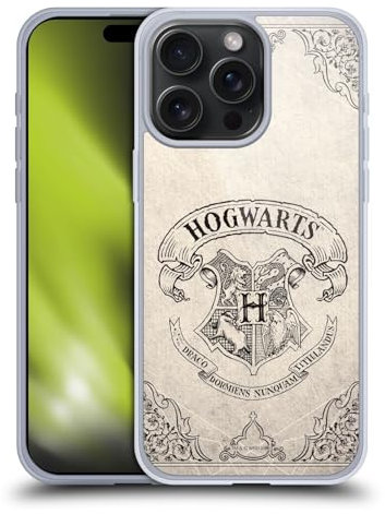 Head Case Designs Offizielle Harry Potter Hogwarts Pergament Sorcerer's Stone I Gelhülle [Militärischer Schutzgrad] Kompatibel Mit Apple iPhone 15 Pro Max Und Kompatibel Mit MagSafe