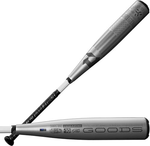 DeMarini Unisex-Erwachsene Die Waren USSSA Baseballschläger, Silber/schwarz, 28 18 oz