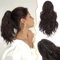 BARSDAR Kurzes Gewellt Pferdeschwanz Extension, 35 CM Klaue Clip Pferdeschwanz Haarverlängerung Lockig Haar Pferdeschwanz Synthetik Clip Haarteil für Damen Mädchen(Schokolade Braun)