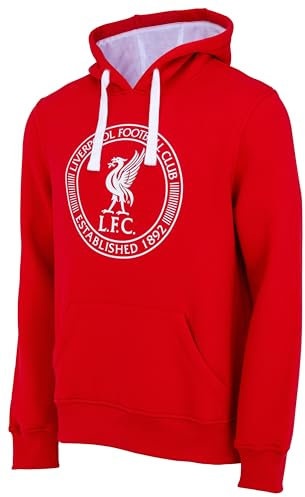 Liverpool FC LFC Kapuzen-Sweatshirt, offizielle Kollektion, Erwachsenengröße, Herren, XL