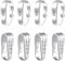 ALEXCRAFT 925 Sterling Silver Necklace Pendant Clasp, 8 Pcs Silver Pinch Pendant Bails Clasp Clips for Pendant Bracelet Necklace Small Necklace Pendant Connect Bracelet Charms Clasp Jewelry Making