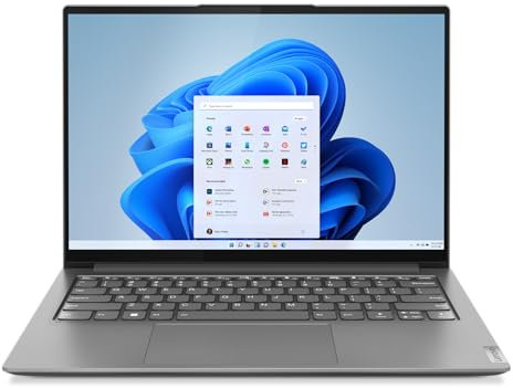 Lenovo Yoga Slim 7 Pro - Ordenador portátil 14 2.2K (Core i7-1260P, 8GB RAM, 512 GB SSD, Intel Graphics, Windows 11) Gris - Teclado QWERTY español