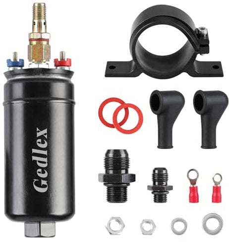 Gedlex Pompa Gasolio 12V, 300L/H Universale Pompa Benzina ad Alto Flusso, 75 PSI Pompa Carburante Elettrica con Collare d'urto, Compatibile con Benzina