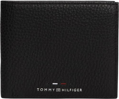 Tommy Hilfiger TH PREMIUM CC & COIN Zweifach Faltbrieftasche Herren, Schwarz (Black), OS