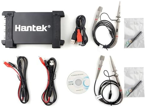 Hantek Qingdao - Osciloscopio USB/PC Hantek6074BC/6104BC/6204BC/6254BC USB/PC Osciloscopio 70MHz 100MHz 200MHz 250MHz 4CH Canales 1GSa/s PC Osciloscopio (Hantek6254BC)
