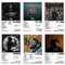 LKNBIF 6 Stück Rod Wave Poster, Rod Wave Aesthetic Posters, Sänger Album Cover Poster Music Poster Album Cover Inspired Wall Collage Kit für Teenager und Mädchen Wohnheim Dekoration