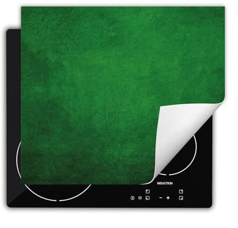 DarHaus Herdabdeckplatte Einteilig Küche Herdabdeckung Ceranfeld Herdabdeckplatten Anti Rutsch Matte Aufrollbar 60x52 cm, grün