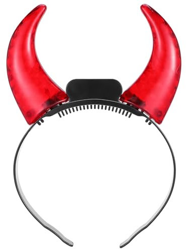 Cornes De Diable En Or Rouge 1 Pièce Composants Électroniques Cornes 3D Bandeau Casque Rouge En Plastique