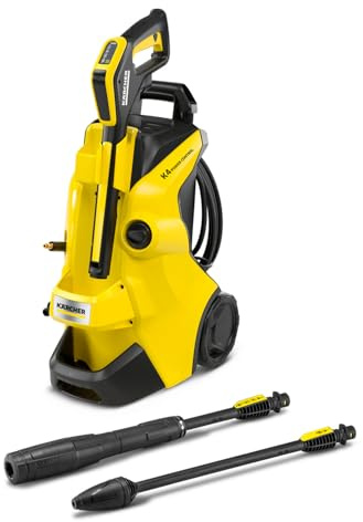 Kärcher Hochdruckreiniger K 4 Power Control: Clevere App-Unterstützung + Kärcher Hochdruckreiniger-Strahlrohr eco!Booster 130, 50 % höhere Reinigungsleistung im Vergleich zum Flachstrahl, spart Wasser