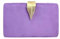 MODELISA - Bolso Clutch Cartera De Mano Hoja Cadena Hombro Fiesta Noche Boda Evento Novia Mujer (Violeta Claro)