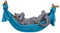 Drachen Gartendeko Gartenstecker Gartenfiguren Figuren Statuen Gartenstatuen Draußen Dekoration Terrass Harz Vintage Deko Schöne Hof Drachenskulptur Kunstharz Drachenskulptur Garten (Blau)