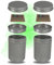 TronicXL 2x 250ml Kräuter Aufbewahrungsdose mit Einsatz kompatibel mit Boveda + Pack 62% Größe 4 Grow Aufbewahrung Ernte Dose UV SCHUTZ Metall