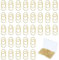 Büroklammern Herz Gold, 150 Stück Büroklammer Set Mit Transparentbox Schulsachen Aesthetic, Schreibtisch Zubehör Aesthetic, Kleine Büroklammer Mit Herzförmigem Muster Geeignet für Schule, Büro, Ordner