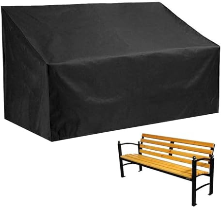 Abdeckung für Terrassen-Sitzbank, Outdoor-Bank, aus 210D-Oxford-Gewebe, reißfest, für Gartenbank, Sofas und andere Möbel