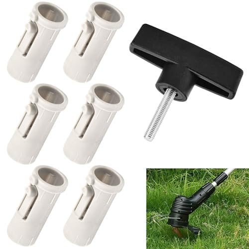 BERPSE (6) 4140-791-7207 390-791 Attachment Sleeve & (1) 4140-790-7501 Tommy Screw Compatible with Stihl Most Kombi System attachments