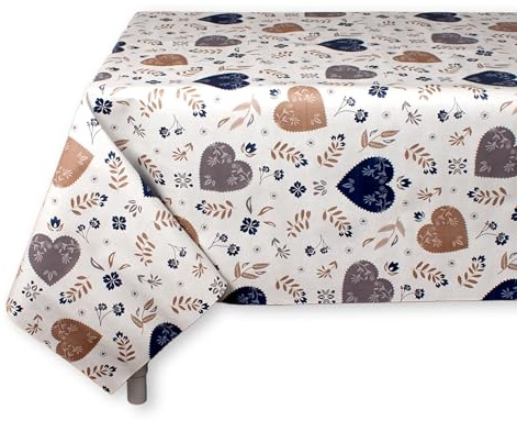BESCH Mantel PVC Rectangular Impermeable Lavable y Fácil de Limpiar Fabricado en España - Mantel Hule Antimanchas para Mesas Tamaño 100x140cm