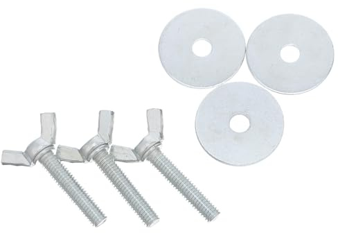 JOINPAYA 3pcs Pedestal Fan Base Screws and Locking Nuts Set Floor Fan Repair Parts for Chassis Heavy Duty Accessories for Maintenance