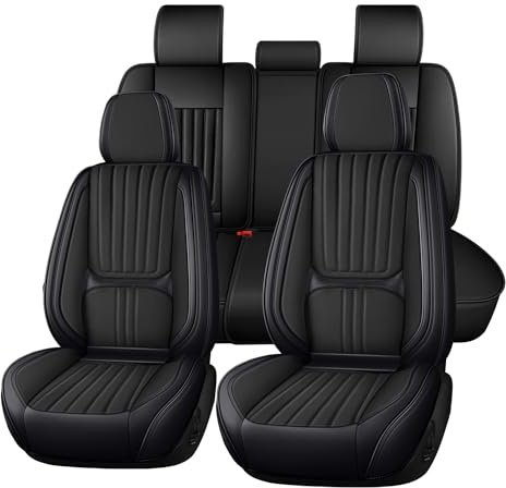 DcoAzoz Autositzbezüge Universal passend für Volvo XC40 XC60 Nappaleder Kissenschoner Vordersitzbezug Set
