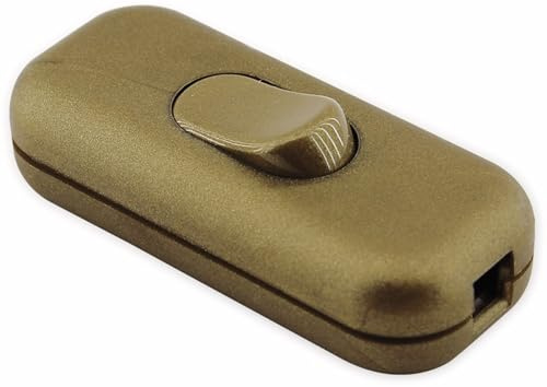 Schnurschalter Zwischenschalter golden 2A/230V