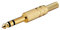 CABLEPELADO Connettore audio jack 6,35 mm maschio stereo | per saldatura fai da te | compatibile con microfono, mixer, auricolari, strumenti, amplificatore, oro | 6,35 mm maschio | nichel