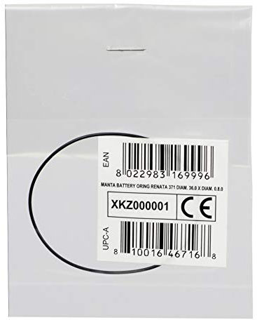 Cressi Unisex-Adult Manta Battery Oring Renata 371 36.0 X Diam. 0.8.0 O-Ring Uhr Gehäuseboden, Schwarz, Ø36.0 X Ø0.8.0