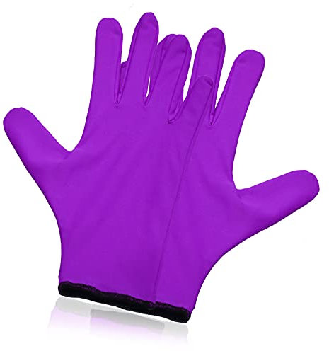 YNR Jasmine Silk Handschuhe aus Reiner Seide, Thermo-Innenhandschuh, Ski- und Fahrradhandschuhe, Größe M, violett