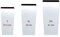 Pack 3 macetas altas Prosperplast (11,4/26,6/49 litros) Urbi Square de plastico en color blanco con deposito