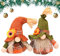 Qazuwa Zwerg Puppe Deko Wichtel Süß Plüsch Dekorationen 2PCS Thanksgiving Herbst GNOME Plüsch Ornamente Bauernhaus Weihnachtsfiguren Oster Geschenk Für Home Wohnzimmer Schaufenster Geburtstag