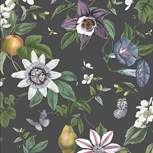 Fine Decor Sierra Black Floral Botanical Wallpaper Feature Statement Wall