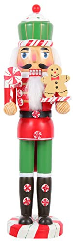 ibasenice Tavola Di Natale Schiaccianoci Di Pan Di Di Natale Forno In Legno Schiaccianoci Cuoco Statuetta Decorativa Tavolo Per La Cucina Decorazioni Per La Tavola Di Natale