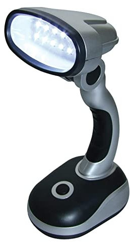 QOTSTEOS 12LED Table Lamp, Bright Battery Operated Desk Lamp for Work Reading, Portable Camping Travelling Light (Size: 1pc)