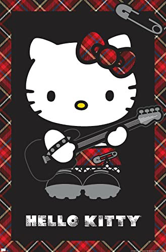 Trends International Hello Kitty – Punk-Wandposter, 37,4 x 56,8 cm, ungerahmte Premium-Version
