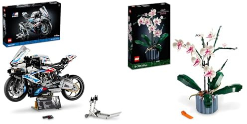 LEGO 42130 Technic BMW M 1000 RR Motorrad-Modell & 10311 Icons Orchidee