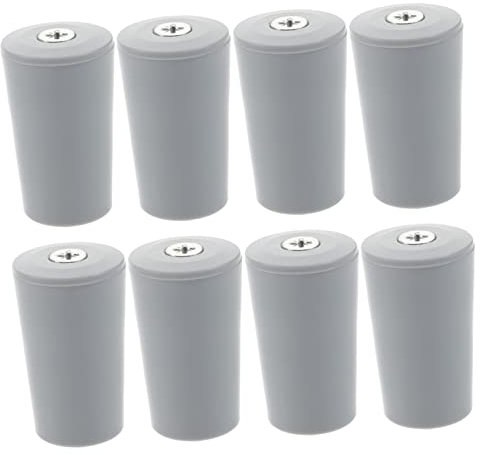 YARNOW 8pièces Butées De Volet Avec Fixations Accessoires Pour Réparation Et Installation De Stores Couleur Grise