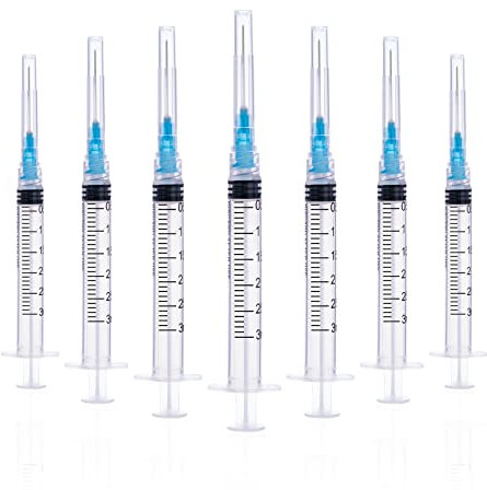 LMYKH 3ML Plastic Tube with Lab Dispensing Tools Luer Lock, 20 Pack Individually Packaged for Refilling Lab and Industr
