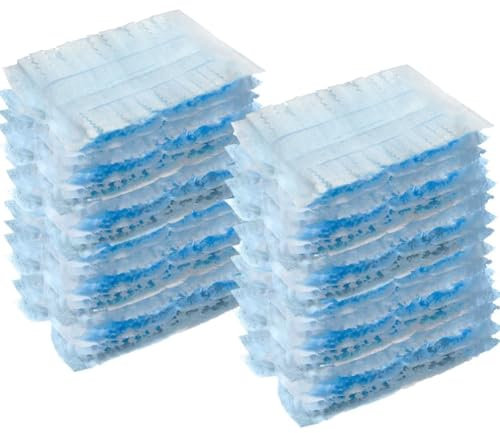 Vicloon 24 Pcs Flash Duster Refills, Refill Duster for Cleaning, Disposable Duster Heads, Strong Electrostatic Dust Removal Manual Dust Refill Pack, for Cleaning Blinds Office Home Fans Dust Dirt