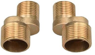 BiaoTeng Wasserhahn Adapter FüR Badewanne Wasserhahn Adapter Von 1/2 Auf 3/4 Zoll Adapter Wandmontage Duscharmatur 2 Stück S-Anschluss Armaturen, A