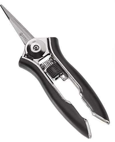 FYTO SNIP Precision Deluxe | mit zwei verschiedenen Federn | Ernteschere | Grow | Trimmschere