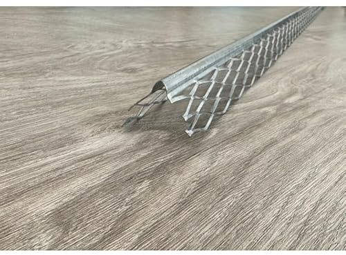 Paraspigolo a 5 maglie per intonaco 2,8 metri - Colore Acciaio - Modello Zincato, 5 pz