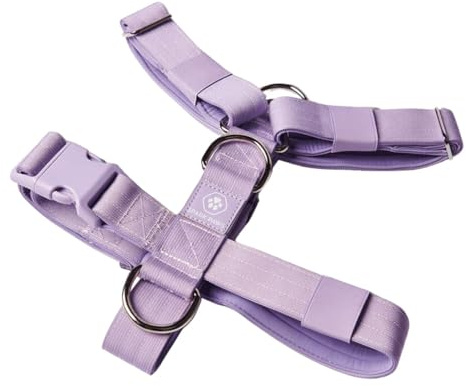 Spark Paws No-Pull Hundegeschirr – Entwickelt für Sicherheit und Kontrolle, ideal für große, kräftige Rassen – Pitbulls, Boxers - Purple, S