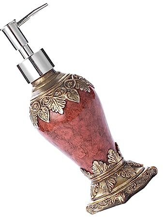 Abfüllung, Kosmetik-Aufbewahrungsflasche, Shampoo-Spender, Händewaschen, Leere Flasche, Hand-Shampooer, Seife, Kosmetikflaschen, Vintage-Stil, weiß, Reise-Wasserspender, Presser/689 (Color : Red, SI