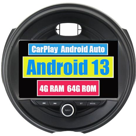 RoverOne Autoradio CarPlay per BMW Mini Cooper F54 F55 F56 F60 2015-2019 Android Touch Screen Sat Navi Bluetooth WiFi Radio Player