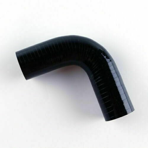 CMS 90-ID25 - Accoppiatore per tubo flessibile in silicone a gomito a 90 gradi, ID 25 mm, per tubo di aspirazione diretta universale Turbo Intercooler, rinforzato a 4 strati da 5,4 mm, colore: nero